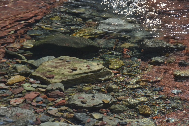 underwater rocks